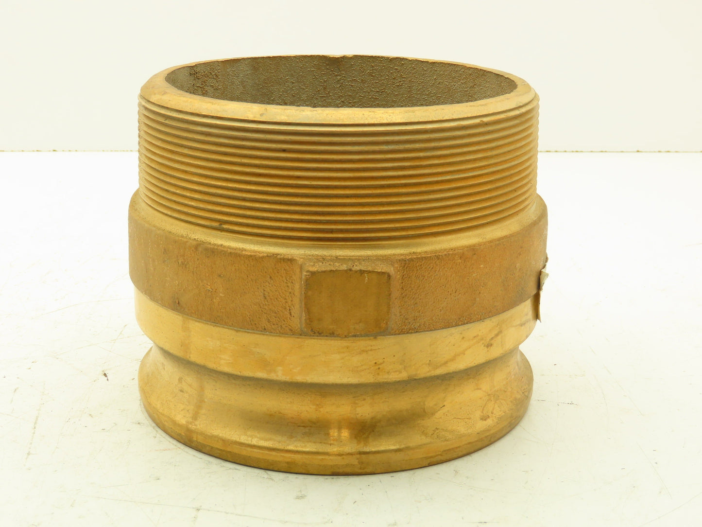 Dixon 600-F-BR Brass Camlock Cam & Groove 6" Male Type F Adapter x Male NPT