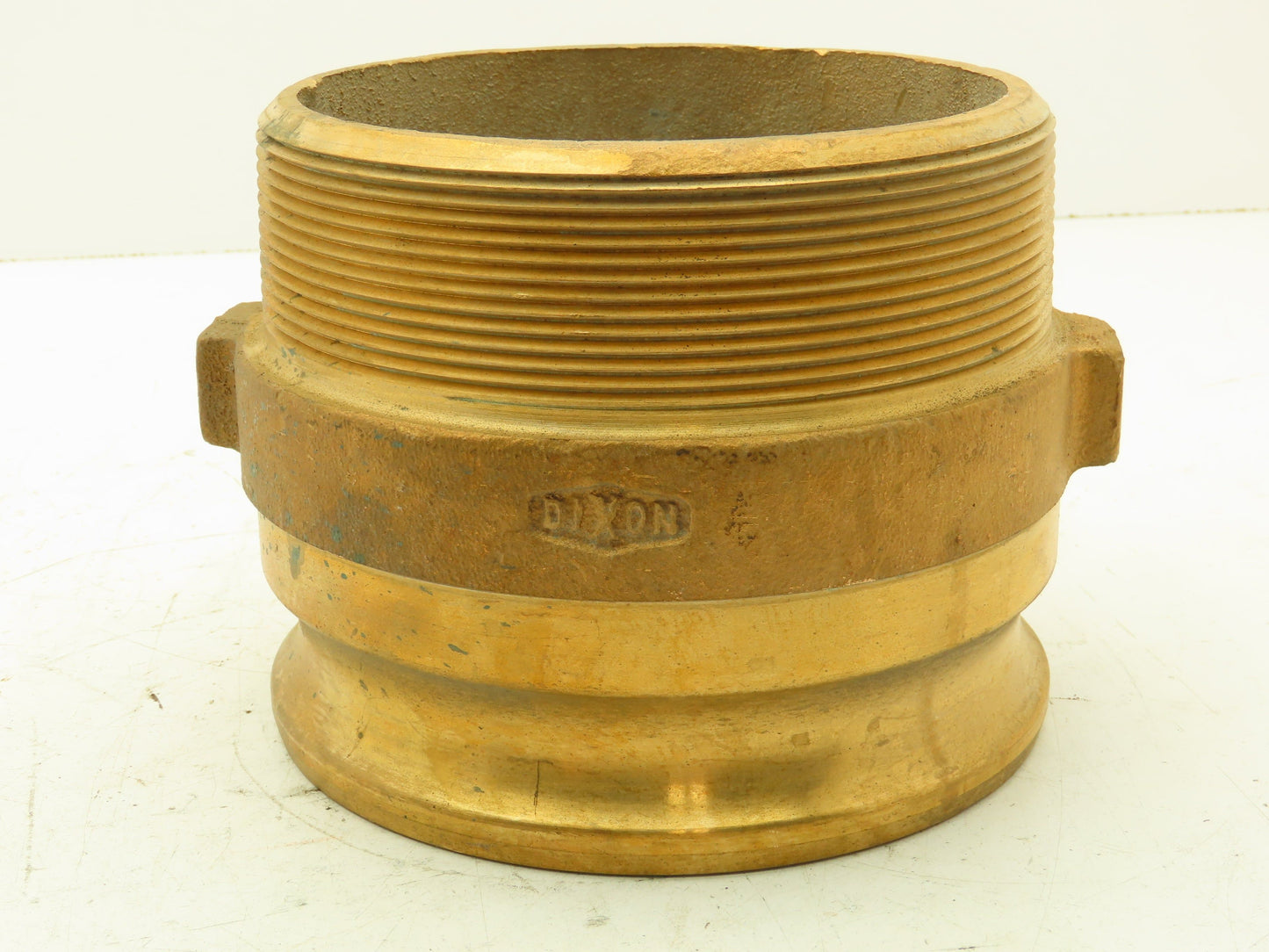 Dixon 600-F-BR Brass Camlock Cam & Groove 6" Male Type F Adapter x Male NPT