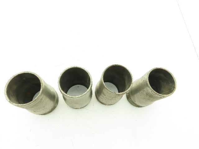 3LZ98A Barbed Steel Hose Fitting 3" Barb x 3" NPT Pipe Nipple  Lot of 4