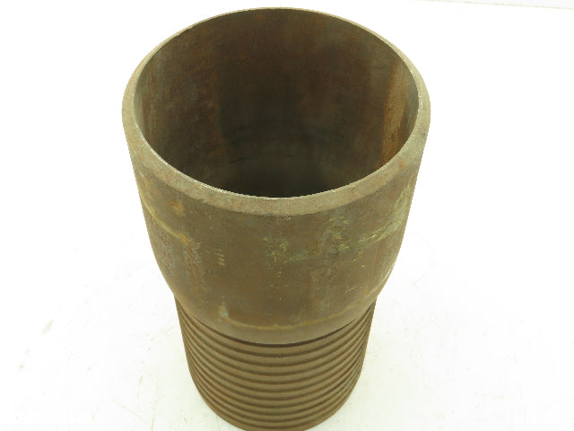 STB50 Barbed Steel Hose Fitting 5" Barb x 5" Beveled Weld End
