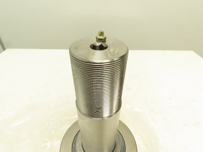 Tapered Track Roller Bearing Cam Follower 6.37" OD 3.5"W 2.5"-12 Threaded Stud