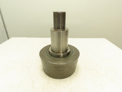 Tapered Track Roller Bearing Cam Follower 9.5"OD 4.5"W 2.5"-12 Threaded Stud