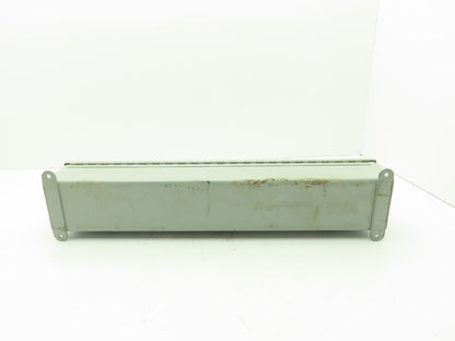Wiegmann T4424CH Electrical Enclosure Wire Trough 4x4x24" 30mm Pushbutton Holes