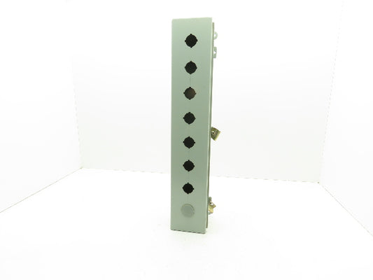 Wiegmann T4424CH Electrical Enclosure Wire Trough 4x4x24" 30mm Pushbutton Holes