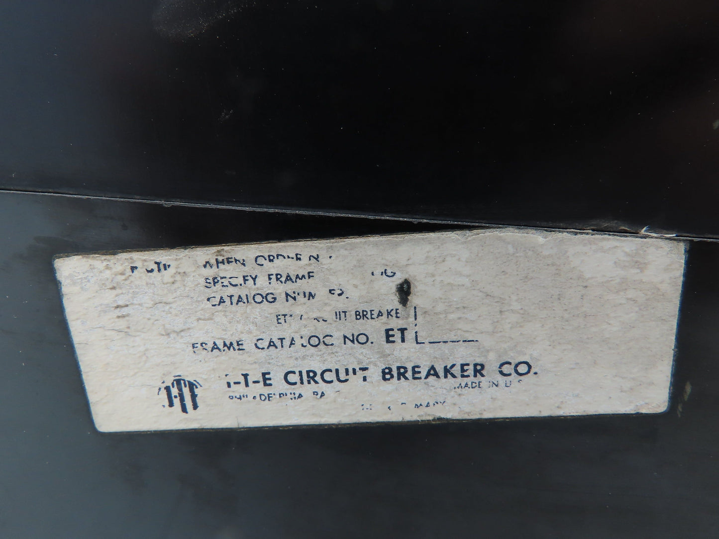 ITE ET Circuit Breaker 300A 600V JKL Frame