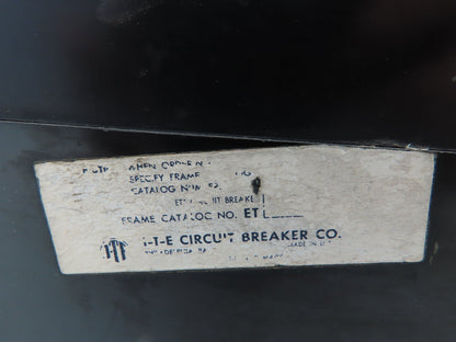ITE ET Circuit Breaker 300A 600V JKL Frame