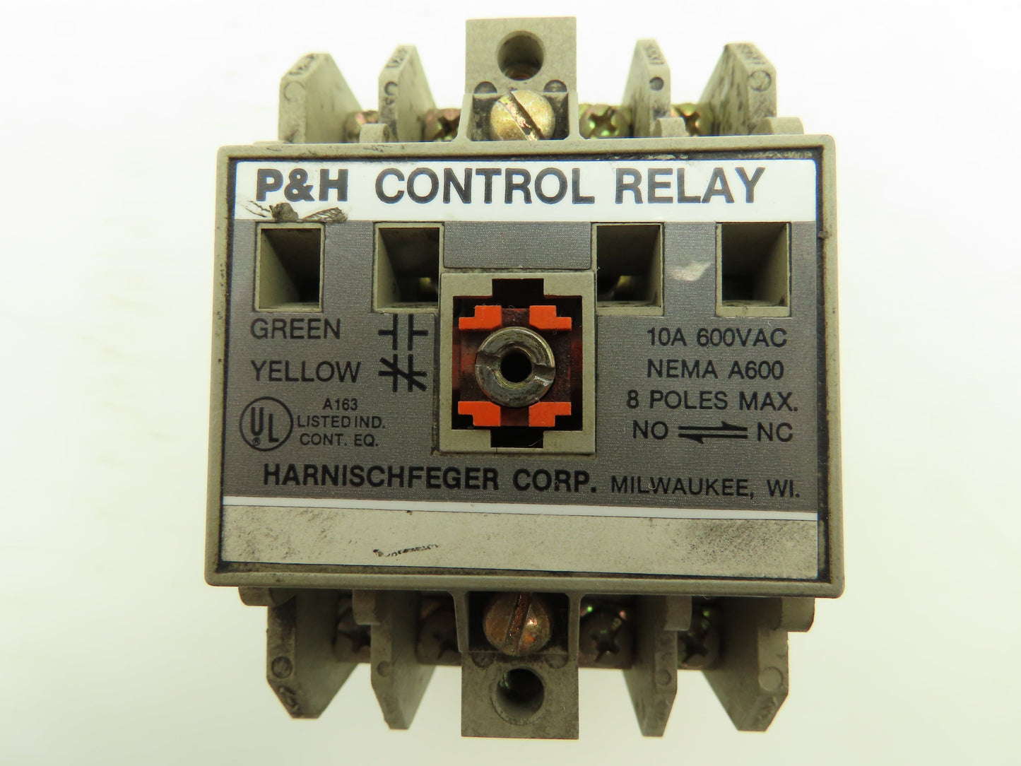 P&H Harnischfeger 479Q60D1 Control Relay 120V Coil 2 Contact Blocks