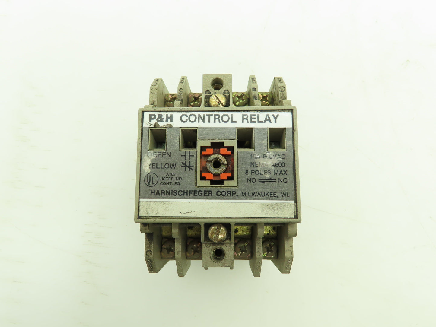 P&H Harnischfeger 479Q60D1 Control Relay 120V Coil 2 Contact Blocks