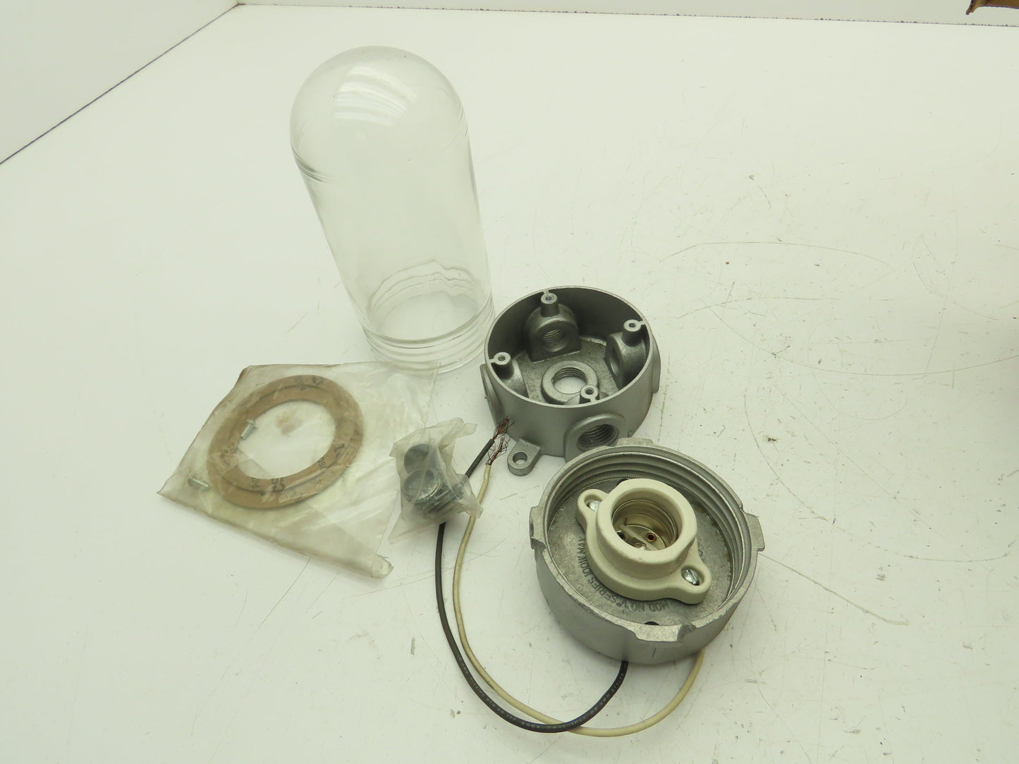 Red Dot VXG-11 Enclosed Light Fixture 100W Max 1/2" Ceiling Mount  Lot of 2