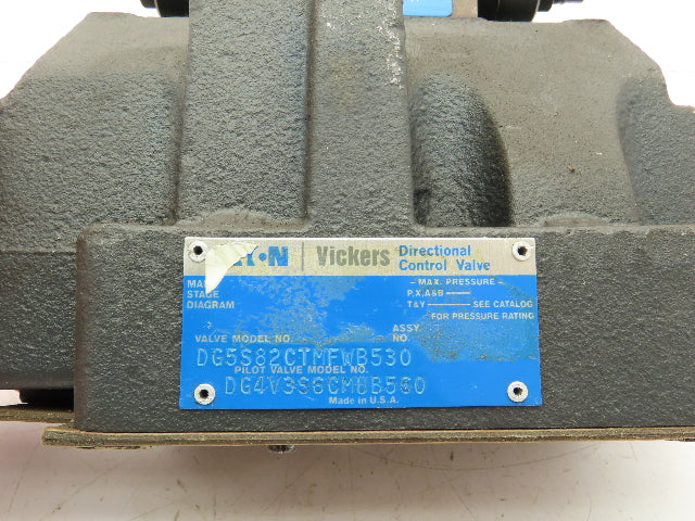 Vickers DG5S-8-2C-T-M-FW-B5-30 Directional Control Solenoid Valve 120V DG4V-3S