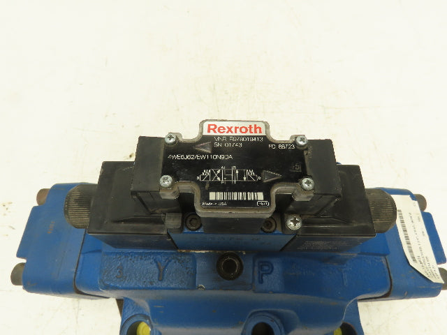 Rexroth 4WEH32E63/6EW110N9ETDA Directional Control Solenoid Valve 120V 4WE6J62