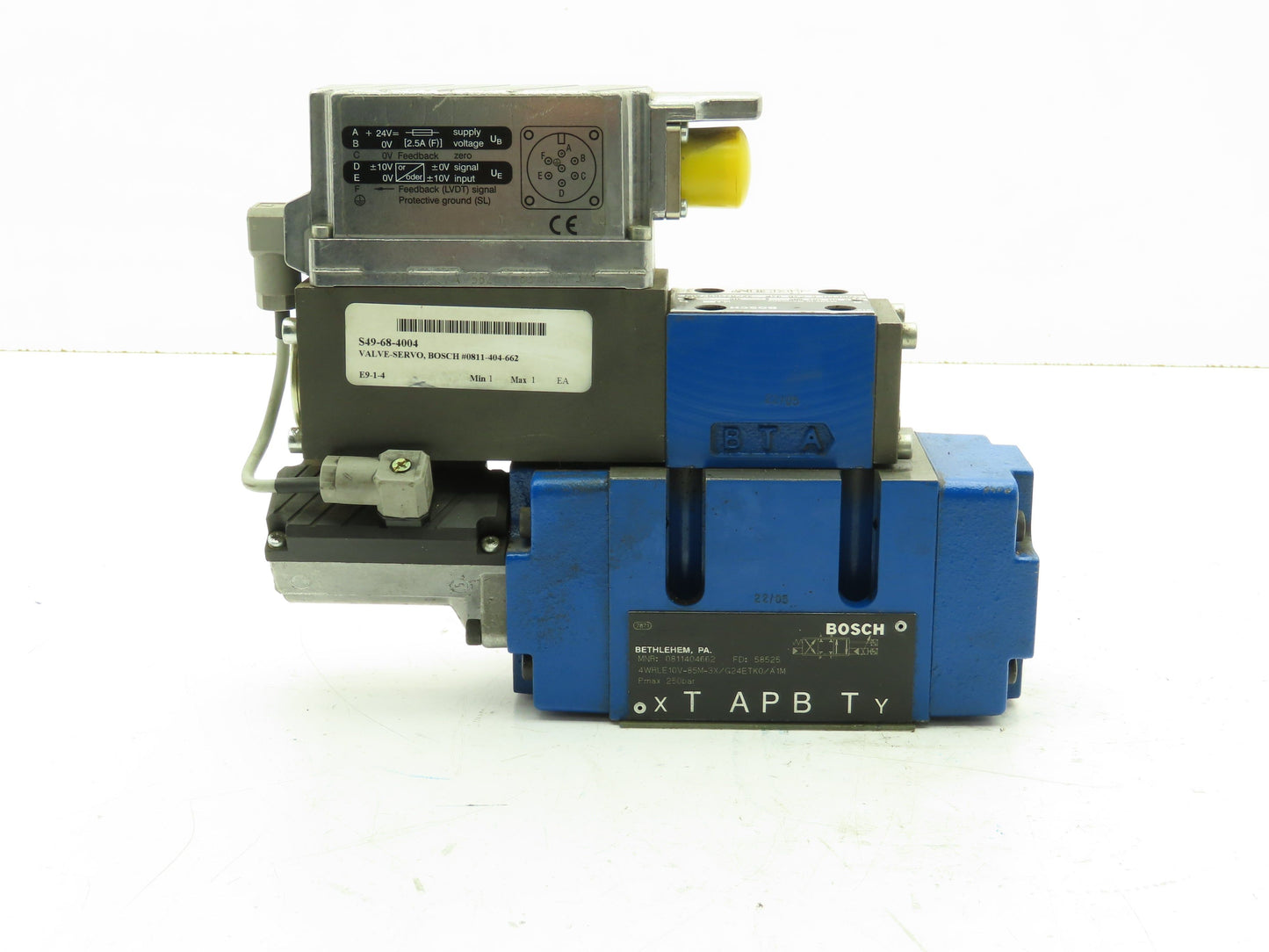 Bosch 4WRLE10V-85M Proportional Directional Servo Valve 4WRPEH6C3B04P 0811404605