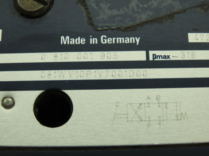 Bosch 081 WV 10 Hydraulic Manual Directional Control Valve 4/3-Pos 0810001905