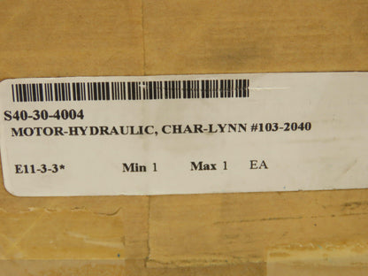 Eaton Char-Lynn 103-2040-012 OEM Hydraulic Geroler Spool Valve Motor 20 GPM