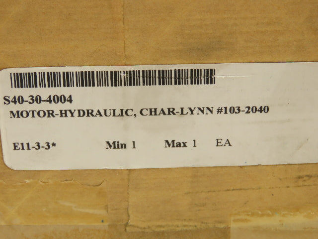Eaton Char-Lynn 103-2040-012 OEM Hydraulic Geroler Spool Valve Motor 20 GPM