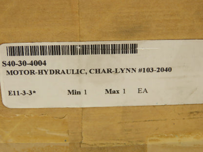 Eaton Char-Lynn 103-2040-012 OEM Hydraulic Geroler Spool Valve Motor 20 GPM