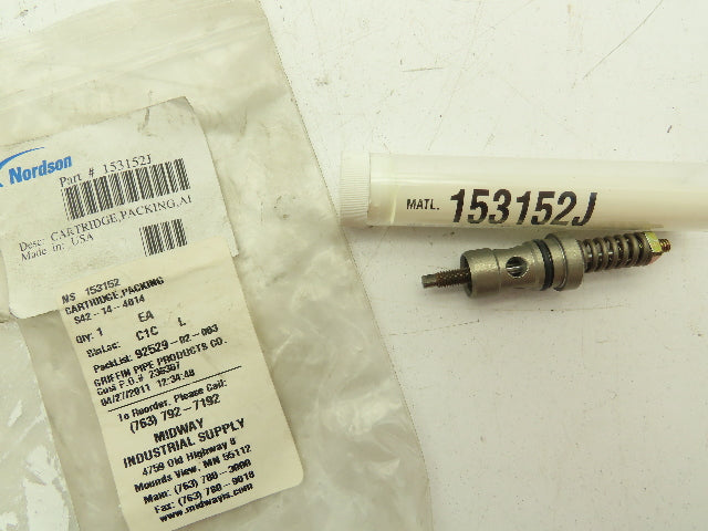 Nordson 153152J A7A Packing Cartridge Automatic Airless Spray Gun Part