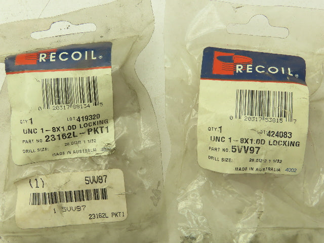 Recoil 23162L-PKT1 Thread Insert Coil 1-8 UNC Thread Lock Helicoil Lot of 12
