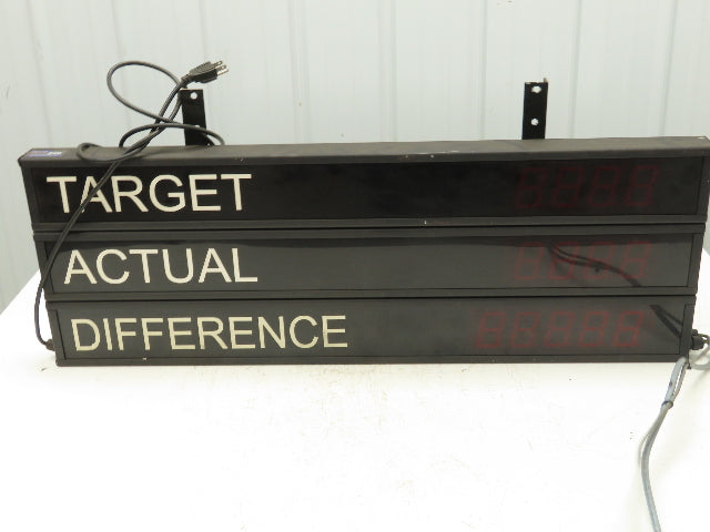 Electronic Displays ED225MPC-3L-N1-1002 Production Scoreboard Target Sign 2.25"