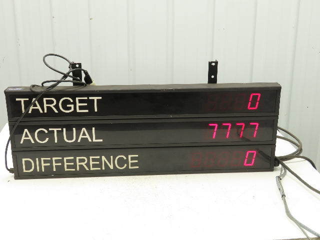 Electronic Displays ED225MPC-3L-N1-1002 Production Scoreboard Target Sign 2.25"