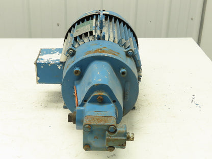 Vickers V101P5P1C20 7.5 GPM Hydraulic Pump Unit 5Hp Lincoln AC Motor 460V 3PH