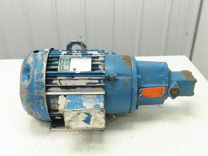 Vickers V101P5P1C20 7.5 GPM Hydraulic Pump Unit 5Hp Lincoln AC Motor 460V 3PH