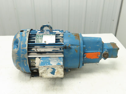 Vickers V101P5P1C20 7.5 GPM Hydraulic Pump Unit 5Hp Lincoln AC Motor 460V 3PH