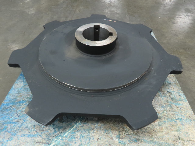43" Large Dia Steel Roller Chain Drive Sprocket 7-Tooth 6.5" Bore Type C Hub