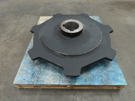 43" Large Dia Steel Roller Chain Drive Sprocket 7-Tooth 6.5" Bore Type C Hub