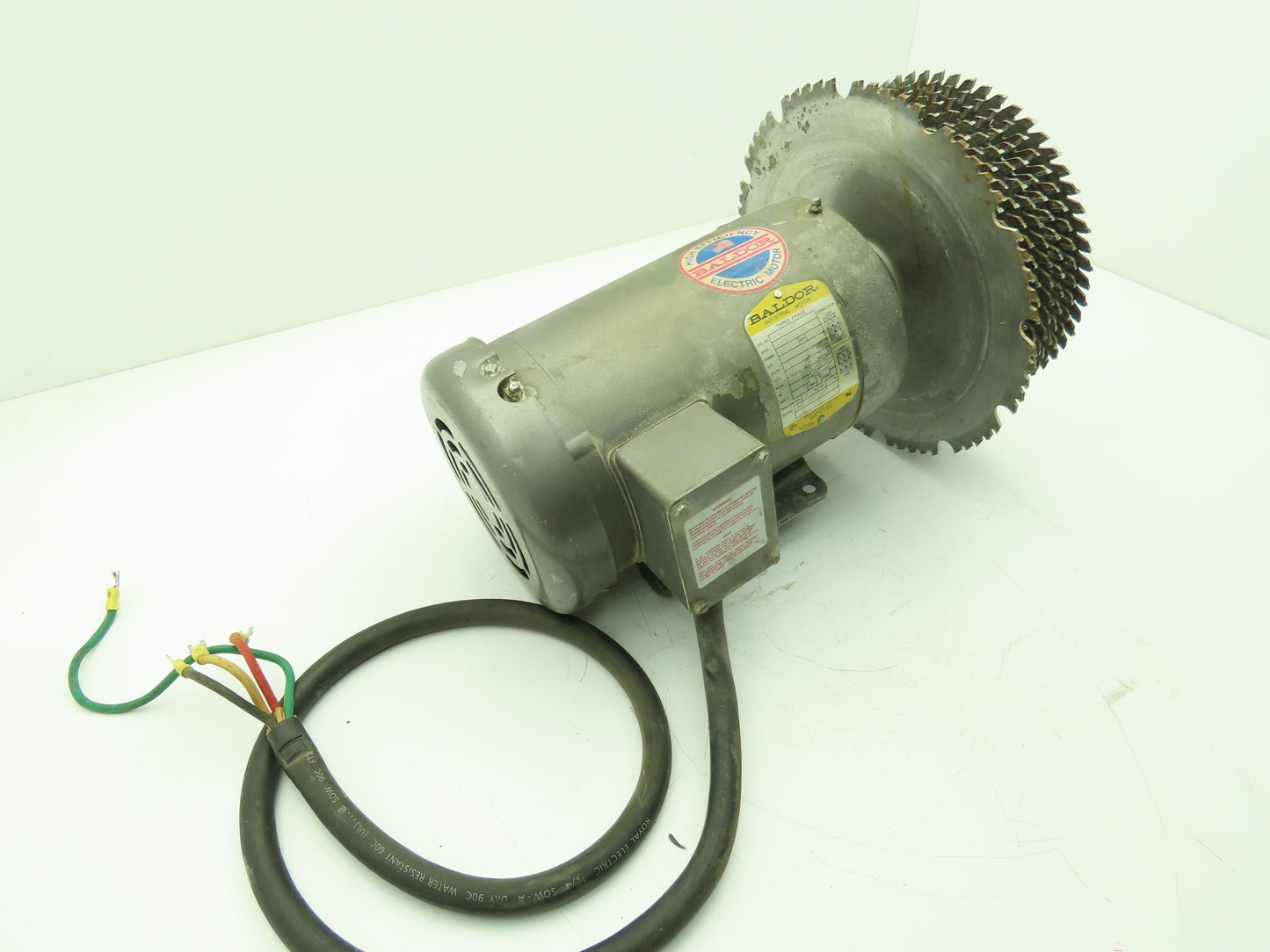 JPM3554T Table Saw Motor 1.5Hp 1725 RPM 460V 3PH 6-Blade 10" Dado Plywood Cutoff