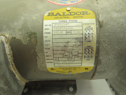 JPM3554T Table Saw Motor 1.5Hp 1725 RPM 460V 3PH 6-Blade 10" Dado Plywood Cutoff
