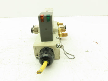 SMC VQC4200-51 Pneumatic Solenoid Valve 2-Pos 5-Port Base 24VDC