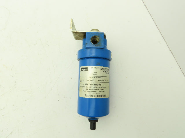 Parker HN15S-10CW Compressed Air Coalescing Filter w/Auto Drain 3/8" 250 PSI