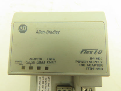 Allen Bradley 1794-ASB Flex I/O 24V DC Power Supply RIO Adapter Ser E
