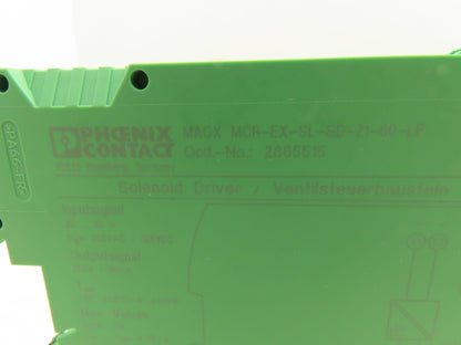 Phoenix Contact MACX MCR-EX-SL-SD-21-60-LP Solenoid Driver