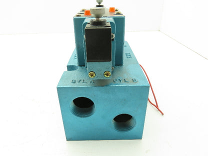 MAC 6623A-511-PM-114DA Pneumatic Solenoid 4/2 Spool Valve 120V