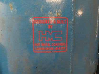 HMC Hot Metal Coating Mold Duster Graphite 120 Gallon Hopper VFD Feed Auger