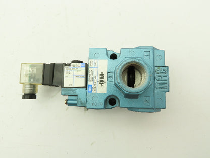 MAC 56C-13-111JD Pneumatic Solenoid 3/2 Spool Valve 120V 1/2" NPT