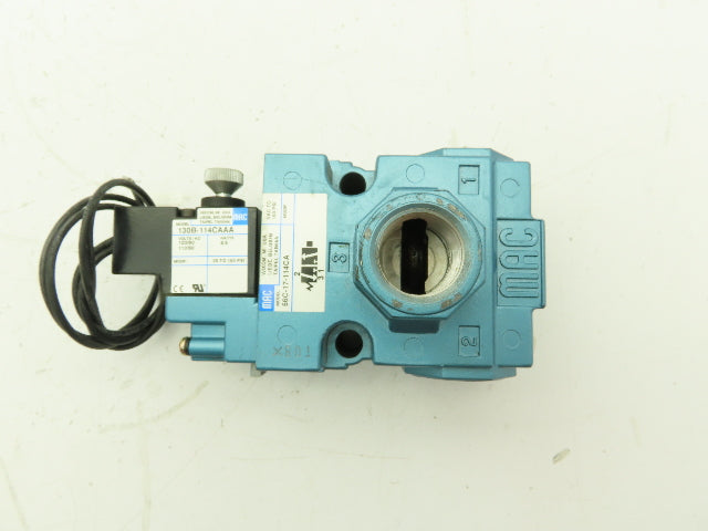 MAC 56C-17-114CA Pneumatic Solenoid 3/2 Spool Valve 120V 3/4" NPT