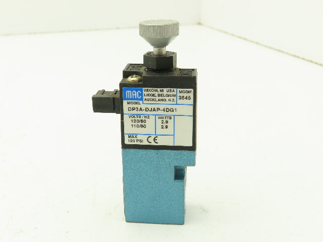 MAC DP3A-DJAP-4DG1 Pneumatic Solenoid Valve 110/120V