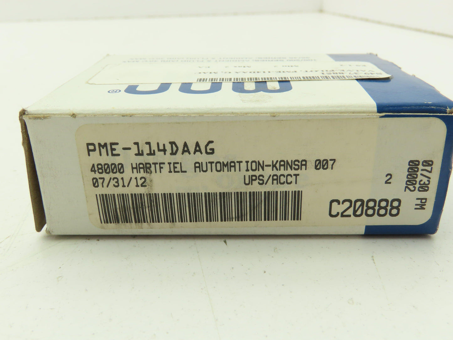 MAC PME-114DAAG Pneumatic Solenoid Pilot Valve 110/120V