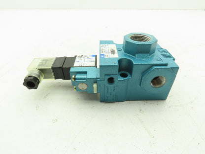 MAC 56C-12-111JD Pneumatic Solenoid 3/2 Spool Valve 120V 3/8" NPT