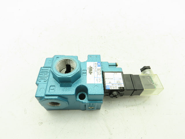 MAC 56C-12-111JD Pneumatic Solenoid 3/2 Spool Valve 120V 3/8" NPT