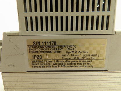 Allen Bradley 160-BA04NPS1P1 Preset Speed Controller Ser B Motor Rtg 1.5KW/2HP