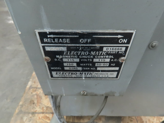 Boyar Schultz 612 Surface Grinder Magna Lock HR510 Magnetic Chuck 3Ph 230/460V