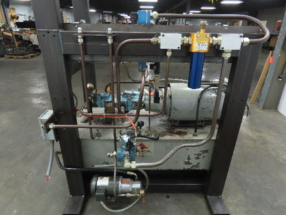 Tec Hackett Hydraulic Unit 230/460V 3Ph 30HP 39.5 GPM 3000 PSI 80 Gallon Tank