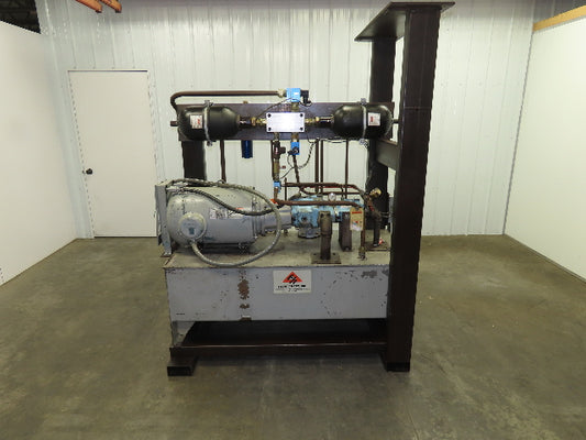 Tec Hackett Hydraulic Unit 230/460V 3Ph 30HP 39.5 GPM 3000 PSI 80 Gallon Tank
