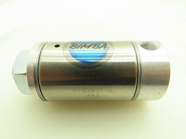 Bimba D-92535-A Stainless Air Reservoir Brake Cylinder 1.5" Bore