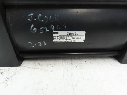 Parker Series 3L Hydraulic Cylinder 5" Bore 7.25" Stroke 600 PSI Rear Clevis Mt
