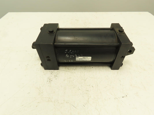Parker Series 3L Hydraulic Cylinder 5" Bore 7.25" Stroke 600 PSI Rear Clevis Mt